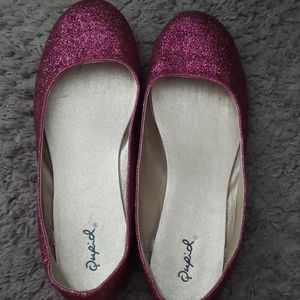 Qupid Glitter Flats